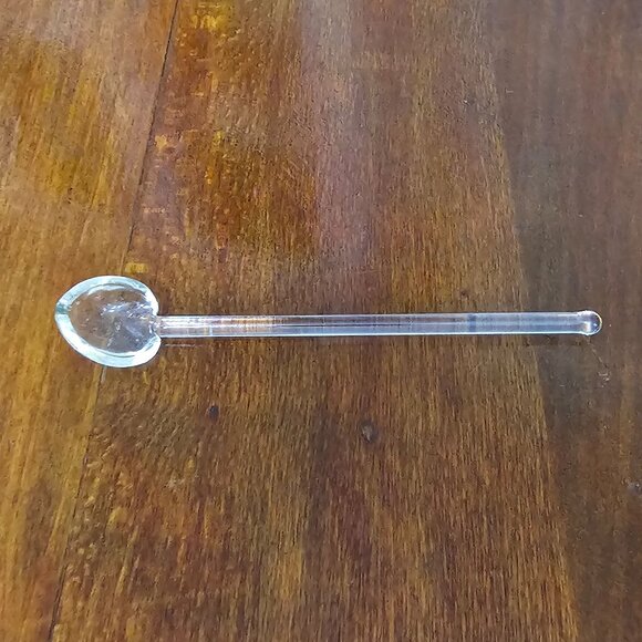 Princess House Condiment Spoon 4" tiny decorative crystal glass scoop replaceme - Picture 3 of 6